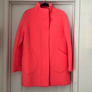 J. Crew Cocoon Coat, Neon Coral, 4